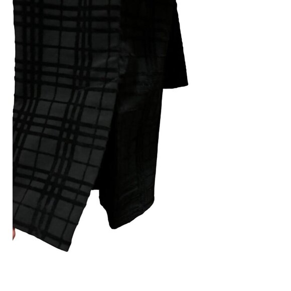 Soft Surroundings Velvet Plaid Elspeth Pans Size Medium Pull On Black - Picture 5 of 9